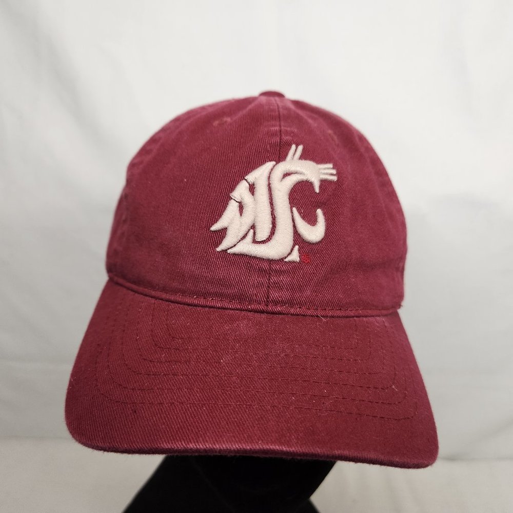 Zephyr Washington State Cougars Baseball Hat Maroon Strapback Cap Adjustable OS